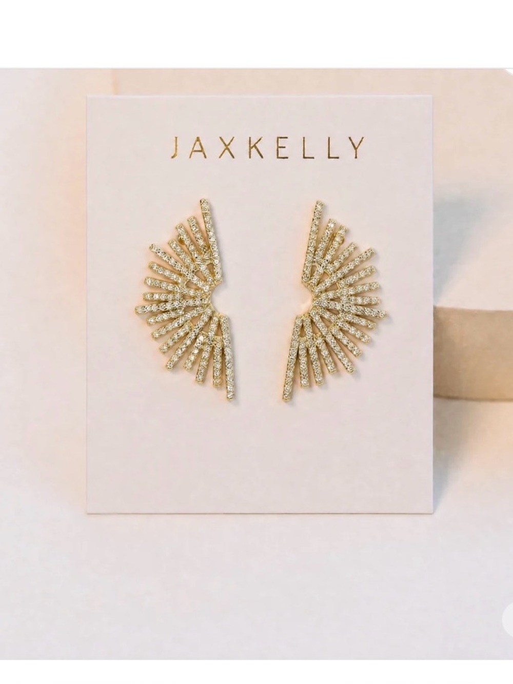 Sunburst Stud Earrings in Gold